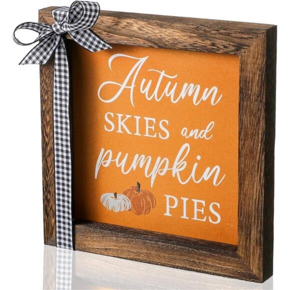 Fall Decorations for Home Thanksgiving Table Decor Autumn Skies and Pumpkin - Picture 1 of 8